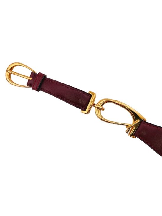 Hermes Vintage Leather Belt Red main image 8